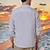 levne pánské košile s grafikou-Kokosový strom Havajské Móda pro volný čas Pánské Košile plátěná košile Košile na knoflíky Denní Havajské Dovolená Jaro &amp; podzim Klopa Dlouhý rukáv Bílá S, M, L 55% len 45% bavlna Košile