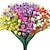 ieftine Flori Artificiale &amp; Vase-Pachet de 20 de decoratiuni de exterior cu flori artificiale - tufe din plastic rezistente la UV si flori artificiale pentru decor exterior