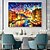 abordables Peintures paysages-Peinture à l'huile peinte à la main, art mural abstrait au couteau, peinture sur toile, décoration de maison, toile roulée (sans cadre)