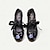 رخيصةأون أحذية نسائية-نسائي كعوب مضخات ماري جين أحذية مصنوعة يدويا أحذية كلاسيكية مناسب للحفلات الأماكن المفتوحة مناسب للبس اليومي ألوان متناوبة كعب منخفض أمام الحذاء على شكل دائري أنيق بوهيميا العطلة جلد مشبك أسود