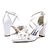 cheap Wedding Shoes-Women&#039;s Wedding Shoes Ladies Shoes Valentines Gifts White Shoes Wedding Party Daily Bridal Shoes Rhinestone Satin Flower Chunky Heel Pointed Toe Elegant Fashion Cute Satin Cross Strap White Ivory