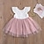 cheap Dresses-Toddler Kids Baby Girl Princess Tutu Dress Pearl Tulle Party Wedding Birthday Dresses for Girls