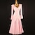 Χαμηλού Κόστους Ρούχα για χοροεσπερίδα-Επίσημος Χορός Φόρεμα Καθαρό Χρώμα Γυναικεία Κοριτσίστικα Επίδοση Εκπαίδευση Μακρυμάνικο Ψηλό Σιφόν Τσίνλον Τούλι