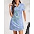olcso Tervező kollekció-Női Teniszruha golfruha Kék Rövid ujjú Ruhák Női golffelszerelések ruhák ruhák, ruházat