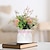 billiga Konstgjorda blommor och vaser-konstgjorda blomma realistiska mini lavendel och globe amarant krukväxter - verklighetstrogna inredning för hemmet eller kontoret