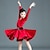 voordelige Latin danskleding-Latijnse dans Kinderdanskleding Kleding Pure Kleur Gesplitst Voor meisjes Prestatie Opleiding Lange mouw Hoog Polyester