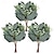tanie Sztuczne kwiaty i wazony-sztuczne kwiaty fałszywe okrągłe liście eukaliptusa łodygi krótkie gałęzie zieleń rośliny bukiety dekoracje ślubne sztuczne sztuczne kwiaty realistyczny kwiat dom ogród dekorowanie