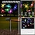 olcso Pathway Lights &amp; Lanterns-napelemes szitakötő lengő lámpák napelemes kerti lámpák 6 leds vízálló pázsit lámpa 2 üzemmód világítás kültéri kerti pillangó fény park udvar sétány táj dekoráció 1/2db