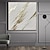 levne Abstraktní malby-bílý &amp; zlatá ručně malovaná abstraktní umění list zlata tlustá olejomalba na plátně moderní nástěnná dekorace pro obývací pokoj domácí dekorace (bez rámu)