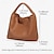 cheap Handbag &amp; Totes-Women&#039;s Tote Shoulder Bag Bag Set Hobo Bag Vegan leather Office Daily Holiday Large Capacity Woven B1683#Black B1683# dark gray B1683#Brown