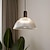 cheap Island Lights-Vintage Semicircular Strpe Glass Pendant Light with Wood Decor for Kitchen Island with E26 Socket Bar Counter Ajustable Height Suspension Lamp for Bedroom Reataurant Loft Cafe Reading
