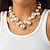 cheap Necklaces-Choker Necklace Pearl Women&#039;s Elegant Artistic Beads Wedding Round Necklace For Wedding Party