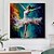 cheap People Paintings-Oil Painting Handmade Hand Painted Square Wall Art Impression Dancer Canvas Painting Home Decoration Decor Stretched Frame Ready to Hang