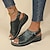 cheap Women&#039;s Sandals-Women&#039;s Sandals Retro Wedge Sandals Daily Wedge Round Toe Vintage PU Magic Tape Black Blue Purple