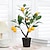 olcso Művirágok és vázák-valósághű citromfa cserepes növény