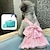 Χαμηλού Κόστους Ρούχα για σκύλους-φόρεμα φόρεμα με προσομοίωση μεταξωτή γάζα με βούρτσα μπάνιου σκύλου φόρεμα γάτας σκύλου κουβάς μαλλιά corgi bagel chenery πεταλούδα νυφικό μαργαριτάρι αρκουδάκι
