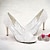 abordables Chaussures de mariée-Femme Chaussures de mariage Maille Chaussures de mariée Dentelle Talon Aiguille Bout ouvert Satin Noir Blanche Ivoire