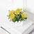 tanie Sztuczne kwiaty i wazony-Mini roślina doniczkowa ze sztucznymi liśćmi orzeszków ziemnych - realistyczna dekoracja domu lub biura