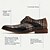levne Pánské oxfordky-Pánské Oxfordské Společenské boty Bullock Shoes Skotská kostka Kůže Italská celozrnná hovězí kůže Pohodlné Protiskluzové Šněrování Kávová Barevné bloky