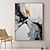 billige Abstrakte malerier-stort sort og hvidt abstrakt håndmalet oliemaleri tekstureret vægkunst moderne sort og hvidt maleri på lærred minimalistisk abstrakt maleri vægdekoration