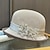 cheap Fascinators-Fascinators Hats Headwear Acrylic / Cotton Straw Bowler / Cloche Hat Bucket Hat Straw Hat Casual Holiday Elegant Vintage With Rhinestone Bows Headpiece Headwear