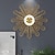 cheap Wall Accents-Modern Silent Wall Clock Fancy Metal Wall Clock Non Ticking Silent Quartz Battery Decorative Wall Clock Home Decor for Home Kitchen Living Room Office Black White 55.5cm