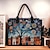 cheap Graphic Print Bags-Women&#039;s Handbag Tote Boston Bag Polyester Shopping Daily Holiday Print Large Capacity Lightweight Abstract Art Outdoor Scene Light Red Dark Blue Light Blue