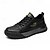 abordables Zapatillas de hombre-Hombre Zapatillas de deporte Zapatillas de plataforma Zapatos de Paseo Casual Diario Cuero de Napa Cómodo Botines / Hasta el Tobillo Cordones Negro Marrón Primavera