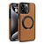cheap iPhone Cases-Phone Case For iPhone 15 Pro Max iPhone 14 13 12 11 Pro Max Plus Back Cover with Stand Holder Support Wireless Charging Shockproof Retro TPU PU Leather