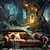 abordables paysage tapisserie-Fantasy dream tree house tapisserie suspendue art mural grande tapisserie décor mural photographie toile de fond couverture rideau maison chambre salon décoration