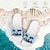 baratos Sapatos masculinos-Homens Chinelos e flip-flops Chinelos Imprimir sapatos Casual Estilo Praia Férias PVC Prova-de-Água Confortável Antiderrapante Branco Azul Verão