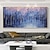 levne Krajinomalby-ručně malovaná abstraktní deštivá krajina olejomalba na plátně velká nástěnná černá noční malba vlastní nástěnná dekorace do obývacího pokoje (bez rámu)