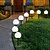 economico Illuminazione vialetto-3 pezzi luce solare da giardino piccola palla bianca luce rotonda lampadina a sfera luce led esterno decorativo paesaggio giardino villa prato luce spina di terra luce impermeabile