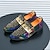 cheap Men&#039;s Slip-ons &amp; Loafers-Men&#039;s Loafers &amp; Slip-Ons Rivet Business Casual British Office &amp; Career Party &amp; Evening PU Comfortable Shoes Rainbow Summer