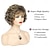 זול פאה מבוגרת-פאה גל טבעי אסימטרית עם פוני פאה שיער סינטטי קצר אפור נשים קלאסיות אפור כהה קצר מתולתל חום מעורב פאות לנשים בשכבות