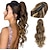 cheap Ponytails-Ponytail Extension 24 inch Black Claw Ponytail Extension Dark Brown Fake Hair Pieces Claw Ponytail Extension For Women