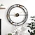 cheap Wall Accents-Stylish Metal Wall Metal Metal Clock for Living Room Bedroom Office Kitchen Home and Hall Fancy Big Size Modern Wall Watch for Home decor 50cm