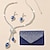 cheap Clutches &amp; Evening Bags-Women&#039;s Clutch Evening Bag Evening Bag Polyester Alloy 3 Pieces Party Daily Rhinestone Chain Solid Color Wine Black Blue