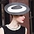 billige Festhatte-pandebånd hatte hovedbeklædning fiber bowler/cloche hat stråhat solhat bryllup teselskab elegant bryllup med stribet hovedbeklædning hovedbeklædning