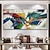 olcso Absztrakt festmények-kézzel készített olajfestmény vászon fali dekoráció modern színes absztrakt textúra nappali lakberendezéshez hengerelt keret nélküli, nyújtatlan festmény