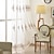 billige Gjennomsiktige gardiner-ett panel europeisk stil high-end brodert vindusskjerm stue soverom spisestue semi-transparent skjermgardin