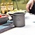 halpa Grillit ja ulkoruoanlaitto-ulkoretkeily puhdasta titaaniseoksesta kahvikuppi teetä vesikupit kannella ultrakevyt roikkuva kattila glamping astiasto kalastusvälineet