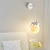 זול אורות קיר-מנורת קיר led 1 ראש אור לבן חם 15 ס&quot;מ חומר שרף מתכת מקורה מודרני חמוד אגדה חלומית סלון חדר שינה 85-265v
