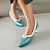 ieftine Sandale de Damă-Pentru femei Sandale Pantofi de confort În aer liber Zilnic Paiete Toc Mic Vârf ascuțit Casual minimalism Imitație Piele PU Loafer Roz Mov Verde
