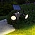 billiga Vägglampor för utomhusbruk-solar spotlights multifunktionella dubbelhuvud utomhus vattentäta rörelseavkännande gräsmatta lampor för vägkanten villa park trädgård träd camping dekor super ljusa vägglampor 1st