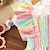 billige Kjoler-barn uformell stroppkjole for jenter sommer småbarn regnbuestripet prinsesse a-line kjole mote barneklær