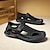 ieftine Sandale Bărbați-Bărbați Sandale Retro Plimbare Casual Zilnic Piele Comfortabil Cizme / Cizme la Gleznă Loafer Negru Galben Gri Primăvară Toamnă