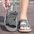 ieftine Sandale Bărbați-Bărbați Sandale Papuci Sandale de moda Sandale Confort Plimbare Sportiv Casual Pregătită În aer liber Zilnic PU Respirabil Comfortabil Anti-Alunecare Cizme / Cizme la Gleznă Care alunecă Maro Gri