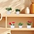 baratos Flores Artificiais &amp; Vasos-5 unidades / conjunto mini vasos de plantas artificiais - conjunto de plantas artificiais realistas para decoração de casa e escritório