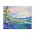 cheap Floral/Botanical Paintings-Handmade Oil Painting Canvas Wall Art Decoration Impression Outskirts Forest Landscape for Home Decor Rolled Frameless Unstretched Painting